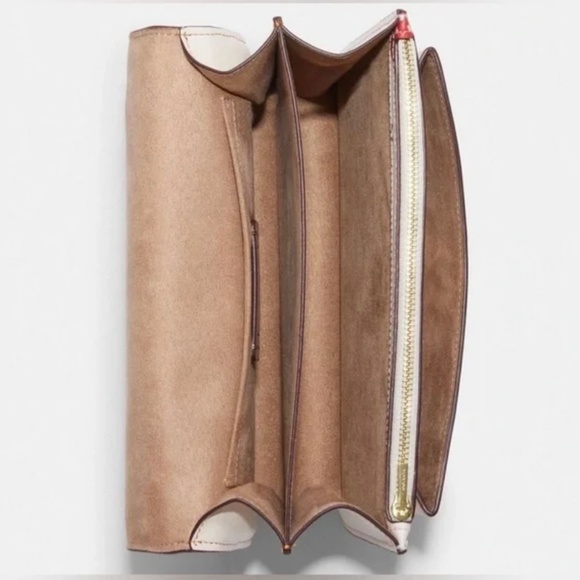 Coach Klare Crossbody bag with wild strawberry print in gold/chalk multi - Picture 3 of 4